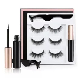 Beauty 2 Kits Pestañas Magnéticas Con Delineador De Ojos