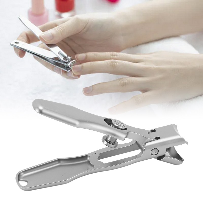 Stainless Steel Nail Clipper Wide Jar Openning Fingernail Toenail Clipper