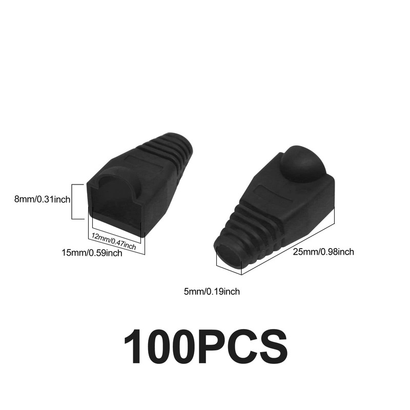 Soft Plastic Ethernet RJ45 Cable Connector Boots Cover Strain Relief