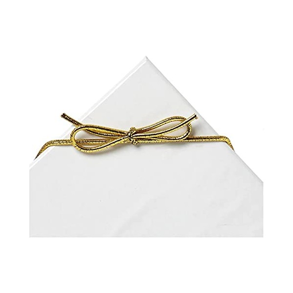 1000ea - 8" Gold Stretch Loops (Case)