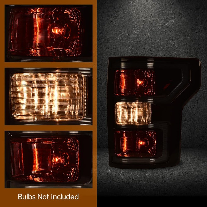 G-PLUS Rear Tail Light Lamp W/Bulbs & Wiring Harness Left