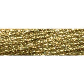 DMC 317W-E3821 Light Effects Polyster Embroidery Floss, 8.7-Yard, Light Gold