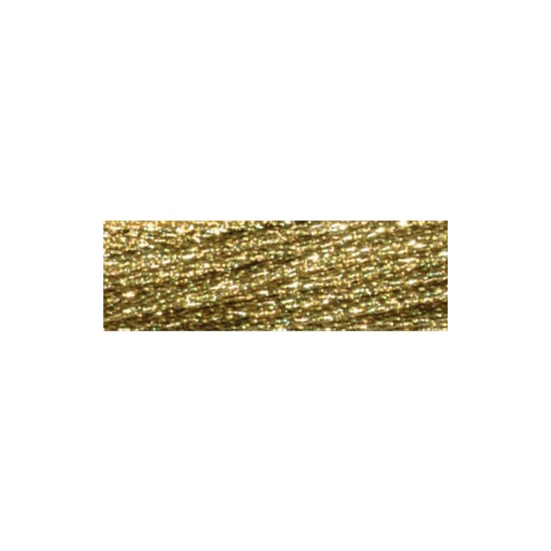DMC 317W-E3821 Light Effects Polyster Embroidery Floss, 8.7-Yard, Light Gold