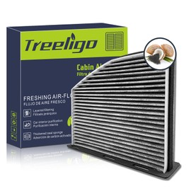 Treeligo CF10373 Cabin Air Filter, Replacement for VW Beetle 2012-2019 Caddy III 2005-2007 CC 2009-2017, EOS 2007-2016, Golf 2010-2014, Golf City, w/Upgraded Coconut Shell Activated Charcoal