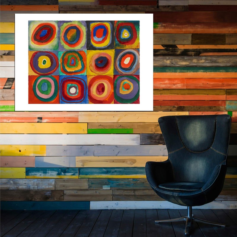 Spiffing Prints Wassily Kandinsky - Squares with Concentric Circles 1913