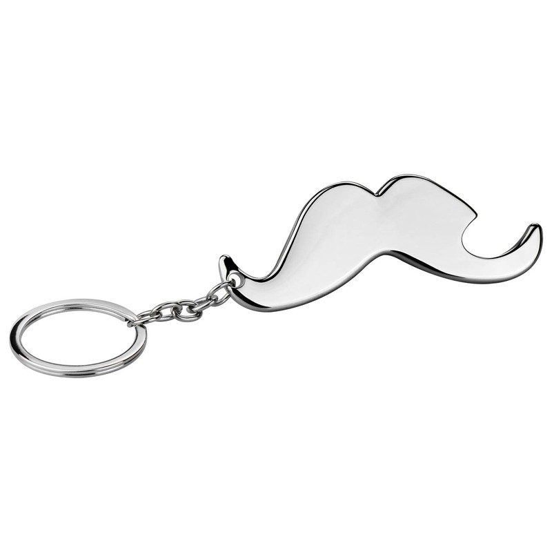 com-four® 4 x key rings with bottle opener, key ring