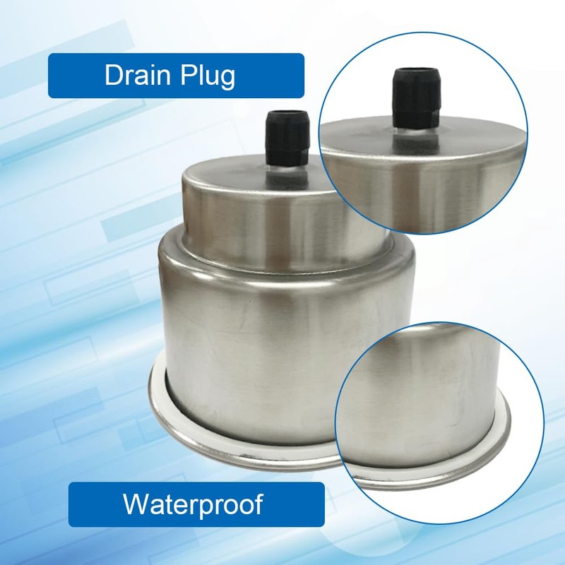Stainless Steel Cup Holder with Drainage Outside Diameter 4" Inner