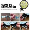 faros de niebla Par Faros 14 Leds Redondo Mini Slim