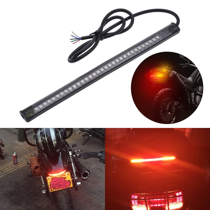 KaTur Motorcycle Led Light Strip Tail Brake Stop Turn Signal