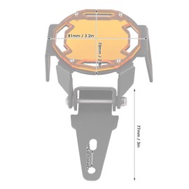 Motorcycle Fog Light Protection Screw LED Lamp Protector Cover Fit for R1200GS/R1250GS Adventure LC Etc (Orange)