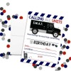 SWAT Team Law Enforcement Themed Birthday Party Invitations for Kids,