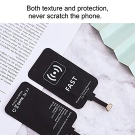 Goshyda Receptor Qi Micro USB, 5V 2A 10W Receptor de Carga Inalámbrica Módulo de Parche Chip Universal para Todos los Teléfonos de Interfaz Inversa...