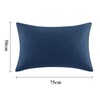 Aisbo Dark Midnight Blue Pillow Cases 2 Pack - Dark