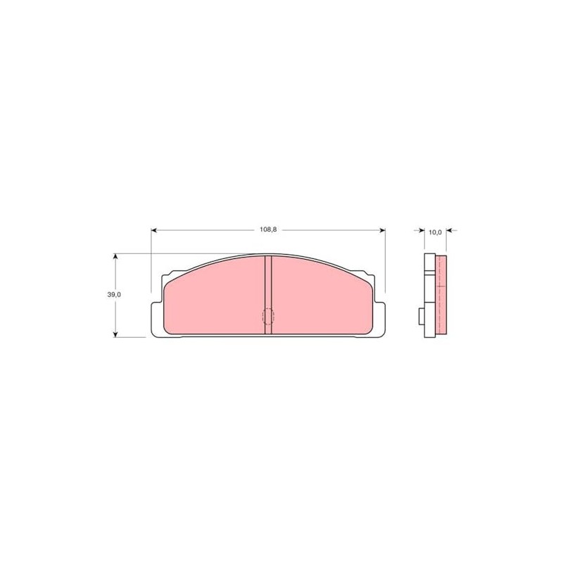 TRW GDB107 Disc Brake Pad Set
