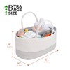 luxury little Diaper Caddy Organizer, Large Cotton Rope Nursery Baby