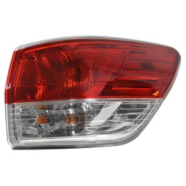 TRQ Right Outer Rear Tail Light Assembly Compatible with 2013-2016 Nissan Pathfinder
