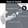 suiwotin 2pcs Replacement Cooler Faucet, Plastic Water Dispenser Tap Set,