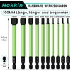 Hakkin Hex Screwdriver Bits Set Long 100 mm 1/4 Inch