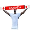 Canada Scarf,60inch Long Canadian Sports Fan Scarves,18×150cm Novel Flag Banner
