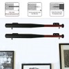 MiOYOOW 2 Pair Baseball Bat Wall Mount, Acrylic Horizontal Baseball