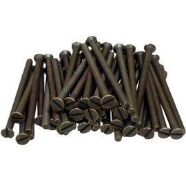 Antique Brass Screws Flat Head - M3.5 x 50mm Long - For Electrical Switch and Socket (50)