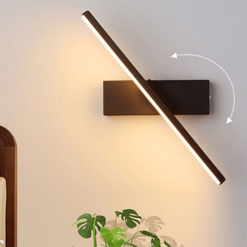 Bedroom Rotating Wall Lamp Iron Shell High Temperature Baking Surface
