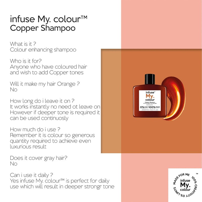 infuse My. colour Infuse My. Colour Copper Shampoo, 250 ml