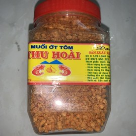 Dac San Tay Ninh 3 roasted salt Shrimp Chili powder Muoi Ot Tom Tay Ninh Banh Trang Tron 200g 7oz