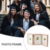 Three Photo Frame | Rustic Hinged Trifold Frame | Family