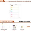 Magnetic Calendar for Refrigerator Weekly Meal Planner Dry Erase Menu