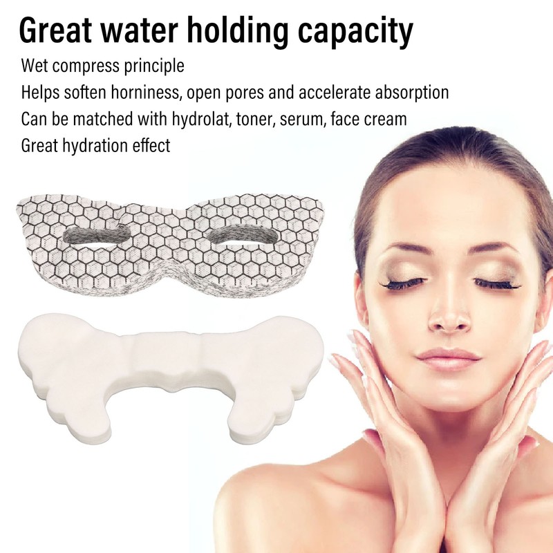 100pcs Silk Butterfly Shaped Cheek Mask Paper Sheet 100pcs Soft