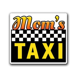 Roadtrip Humor: Hilarious Driving Decal Sticker Collection (Mom's Taxi)