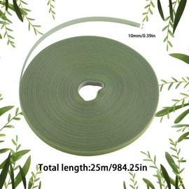 Yoosso 25 m Plant Ties Plant Tape 10 mm Grass Green
