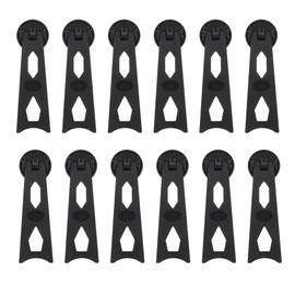 EXCEART 12pcs 360 Photo Frame Stand Tripod Stand Table Display Stand Black Easel Picture Frame Holder Easel Back Support Cardboard Easel Backs Tabletop Photo Frame Holders Plastic Brackets