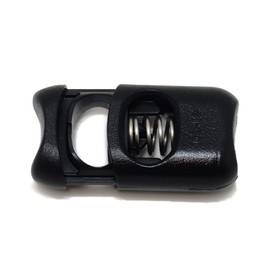 NIFCO Cord Stopper (Black) (String Fastener), Outdoor, Bag Parts, Bag Material, Handmade, Neck Strap Parts (CL13 10 Pieces)