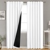 BGment Pure White 100% Blackout Curtains for Bedroom, Black Out