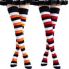 Kayhoma Extra Long Cotton Stripe Thigh High Socks USA Flag