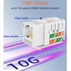 Rapink RJ45 Keystone Jack Cat6 10G Support, Keystone Jacks UTP