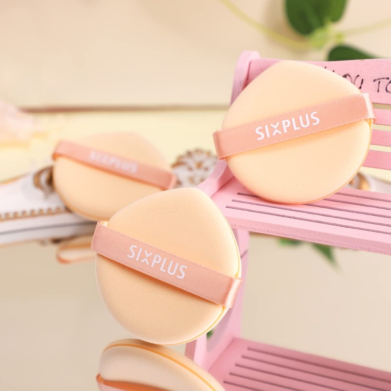 SIXPLUS Sponge Puff, 2-Piece Drop-Shaped, Multi-functional, Makeup Sponge, Makeup Puff,