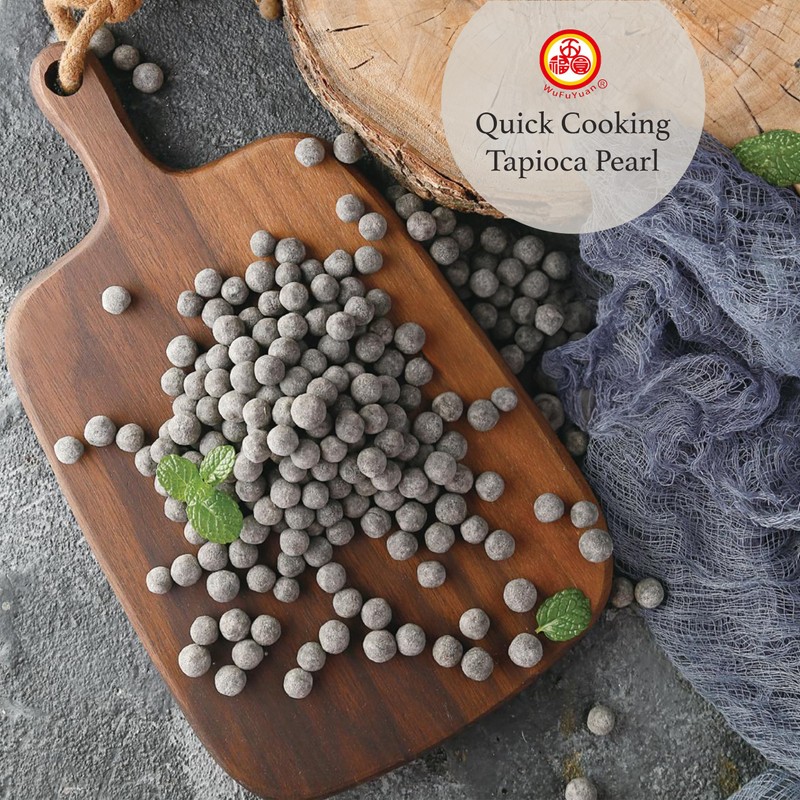 WuFuYuan Boba Tapioca Pearls, Black Sugar Flavor, Quick Cook Bubble