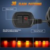 Nilight 40LED Amber Red Emergency Strobe Traffic Advisor Light Bar