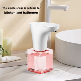 Automatic Soap Dispenser, Auto Foaming Touchless Hand Soap Dispenser for Kids, IPX6 Waterproof Cute Foam Sanitizer Dispenser for Bathroom Countertop, 8.7oz/250ML (Battery Type)