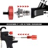 AEROPRO Tools 1.5mm Needle, Nozzle, Air Cap Set for A610