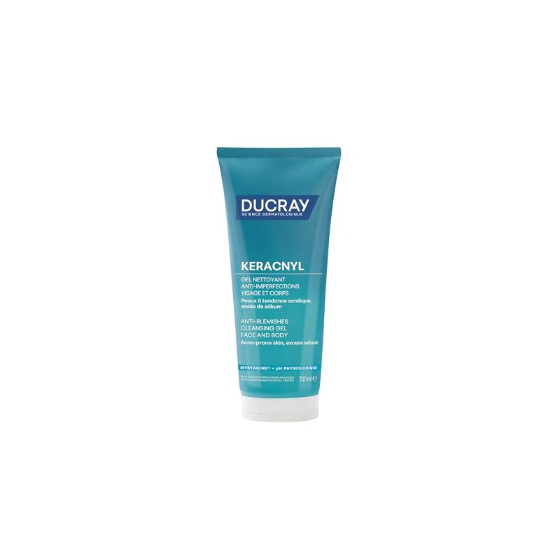 Ducray Keracnyl, Gel Espumoso Limpiador Facial, 200ml