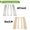 HOPESPANNER Door Pillar Window Trim for Dodge for Ram 1994-2001