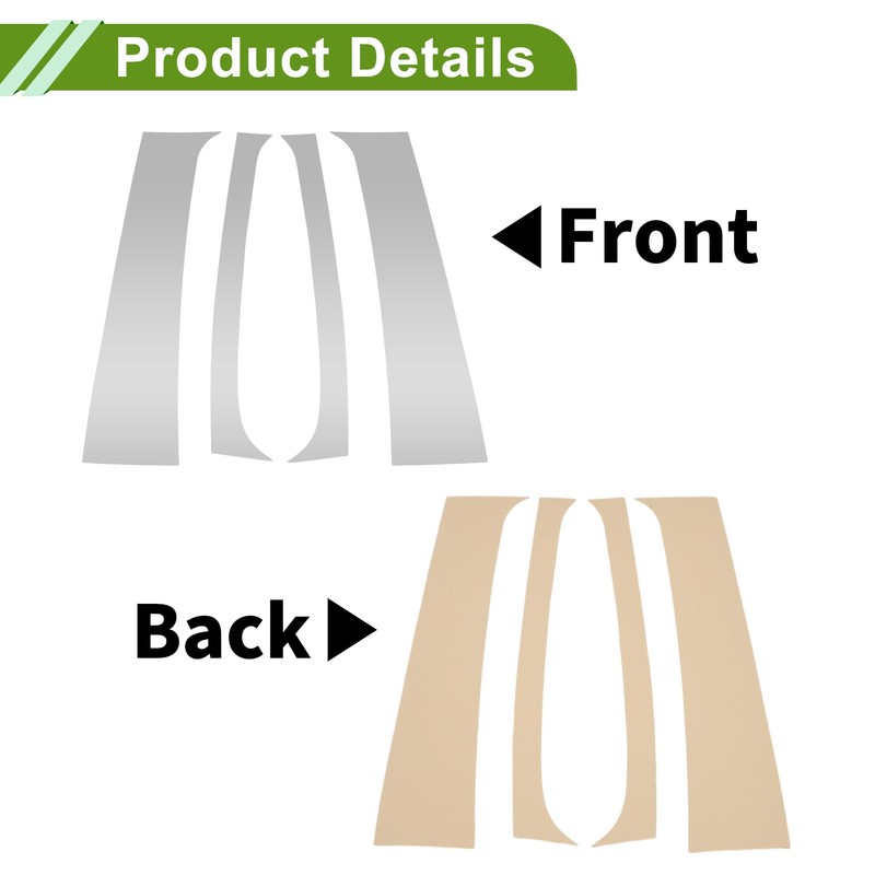 HOPESPANNER Door Pillar Window Trim for Dodge for Ram 1994-2001