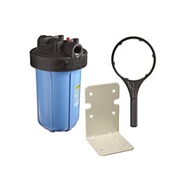 IPW Industries Inc. 1" Threaded 10" Full Flow Filter Housing Kit | Complete with Bracket, Screws and Wrench | (150237)