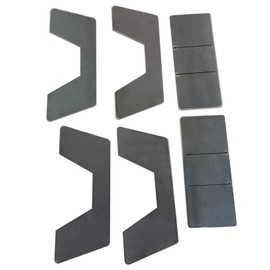 LABLT Universal Mini Rear Frame C Notch Kit Weld-on Square Under Bed Notch 6 Pieces Replacement for Minitrucks Sport Dropped Trucks