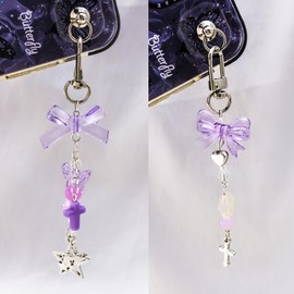 ICHRATI Kindle Charm Chain Novelty keychains Y2K Purple Keychain Aesthetic Stylish Keychains Cute Kawaii Mini Pendant Accessories for Women Girls Car Keys Backpack Bag Purse Gifts