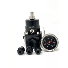 Vendetta Motors 6AN Fuel Pressure Regulator Kit with Return Universal and Adjustable 13109 Style